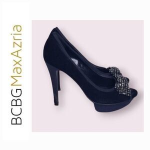 Bcbgmaxazaria platform high heels with bow